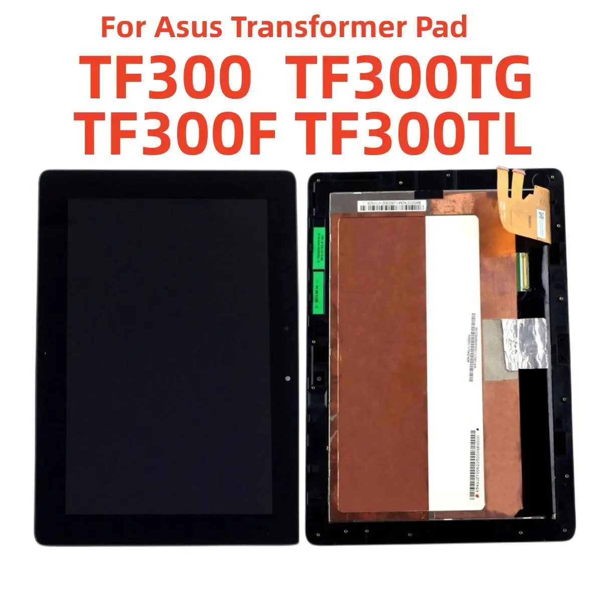 

10.1'' LCD For Asus Transformer Pad TF300 TF300TG TF300F TF300TL 5158N FPC-1 LCD Display Touch Screen Digitizer with Frame