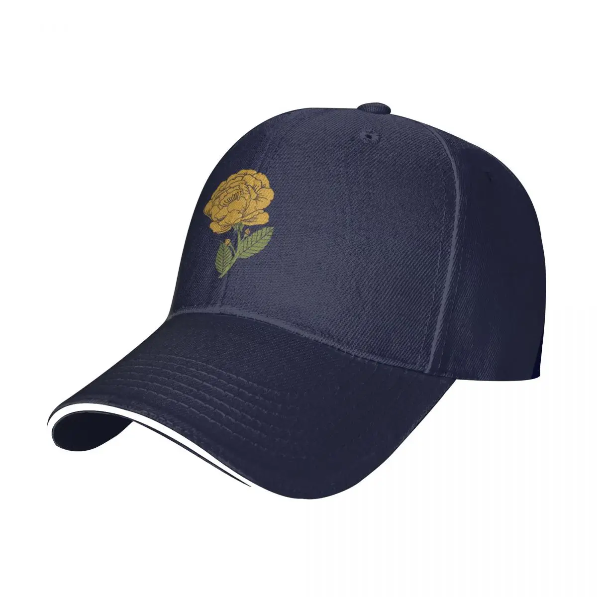 

Spring Garden - Gray + Gold Cap Baseball Cap Golf wear military tactical caps Women beach fashion Men's