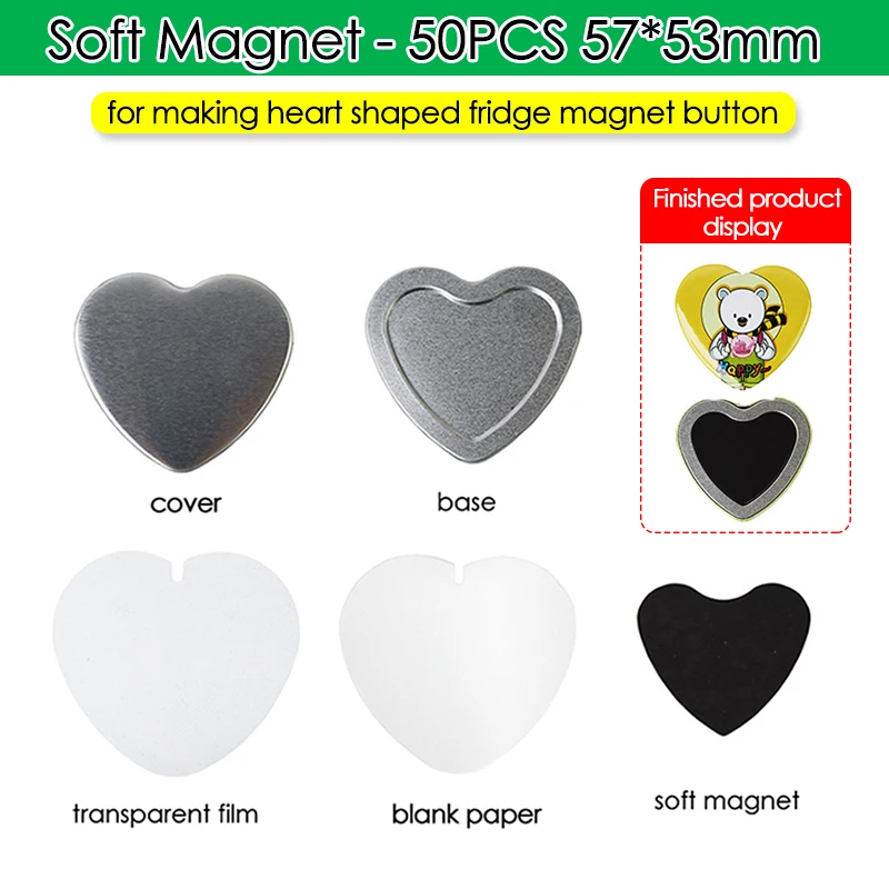 50/100PCS 25-75mm Magneet Koelkast Badge Pin Button Maker Onderdelen DIY Badge Button Pins voor kunst Ambachten Maken Koelkast Badges Set