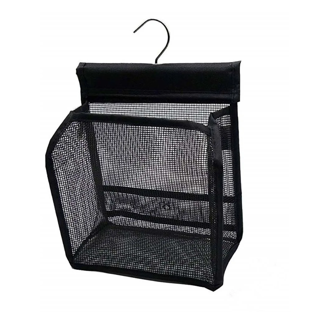 

3 pcs Mini Storage Basket Mesh Shower Bag Travel Toiletry Organizer Waterproof Nylon Hook Multifunctional Case