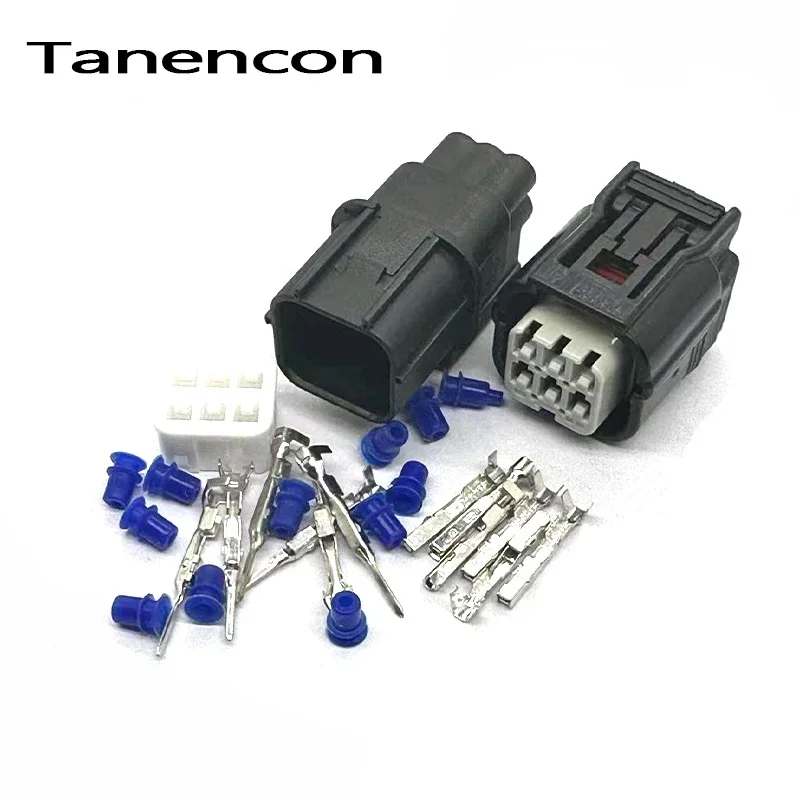 1 Set 6 Pin Car 1.2mm Oxygen Sensor Connector Plug Auto light Connector Accelerator Pedal Socket for Lingge 6189-7040 6188-4908