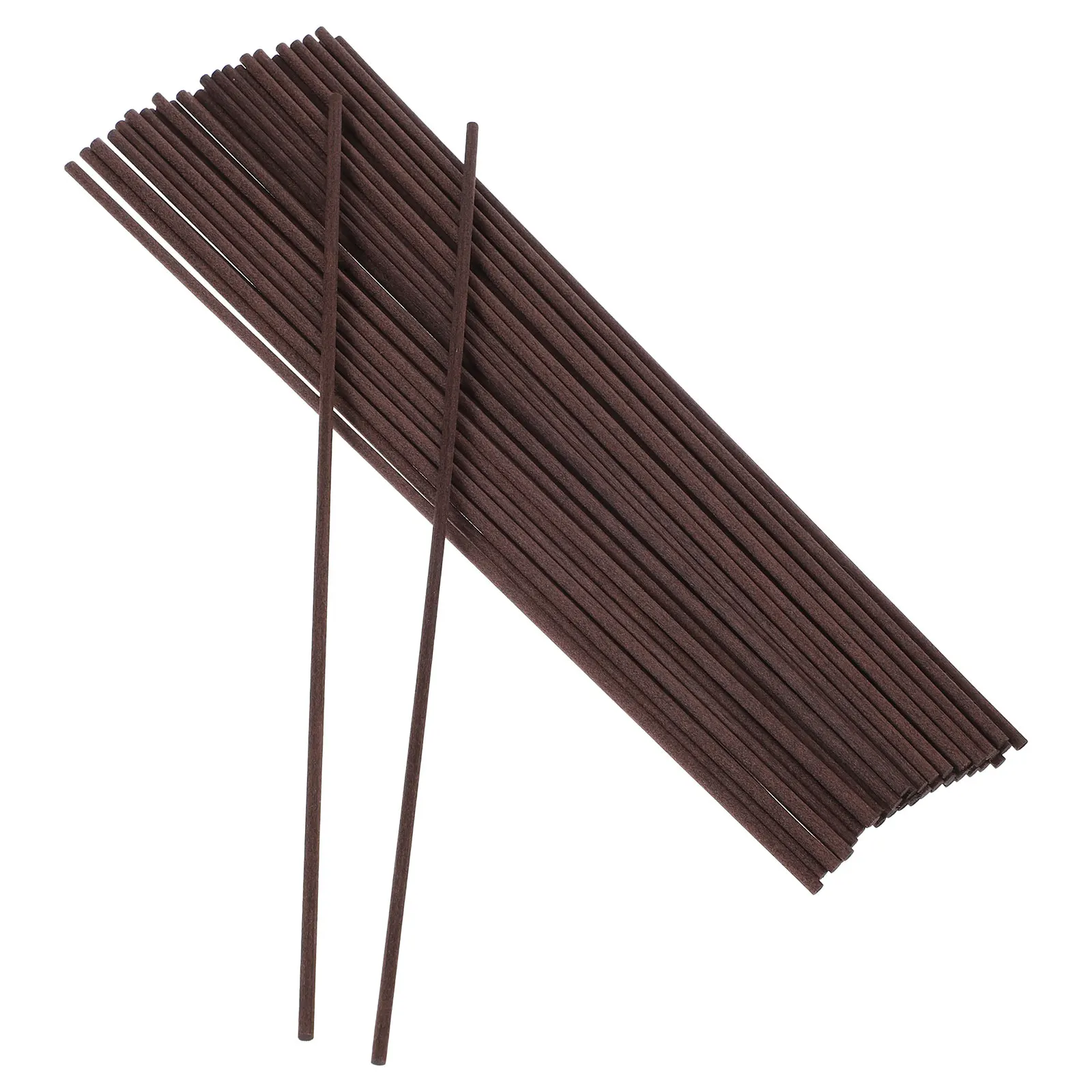 

50Pcs Reed Diffuser Sticks Natural Rattan Fiber Coffee Color Aroma Diffuser Replacement Oil Refill Sticks Wood Perfume Diffusers