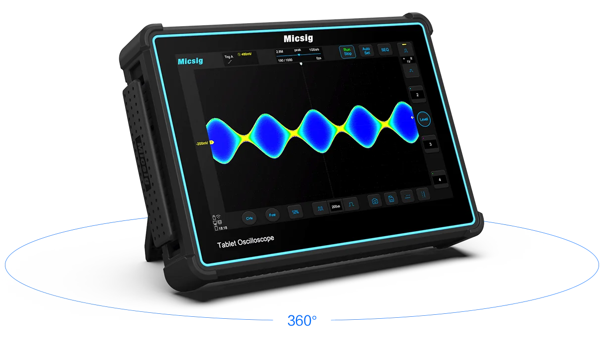 Mikig Inteligentny oscyloskop z pełnym ekranem dotykowym TO serii TO1004/TO2004/TO3004/TO2002/TO3002 10,1 \'\'TFT-LCD