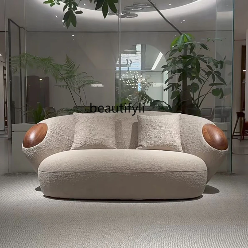 

living room designer sofa small apartment straight row sofa creative fabric sofa