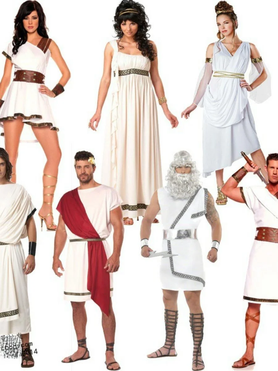 Medieval Roman Couple White Ancient Mythology Waist-Cinched Arab Prince Costume for loween Masquerade Dance Par