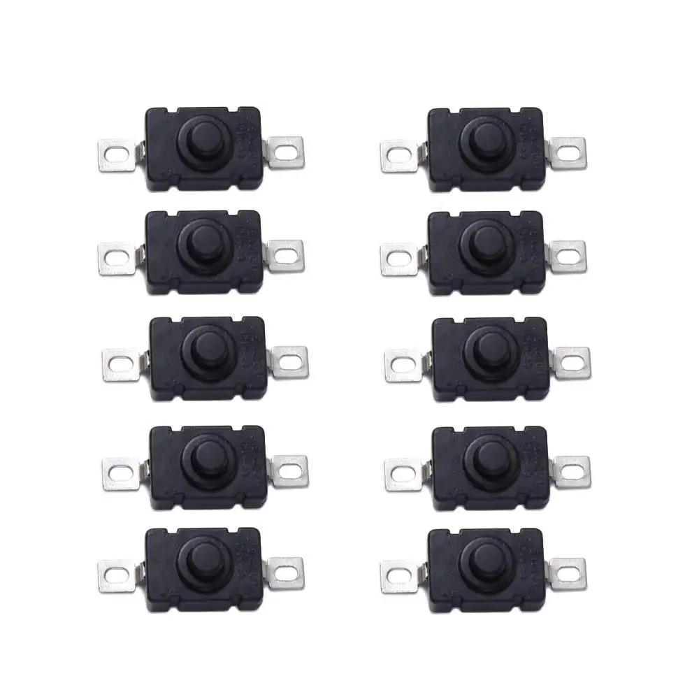 KAN-28  Switch Self Locking Mini Push Button On Off Swtich Push-Button Switch Torch Control Switch Button Switch