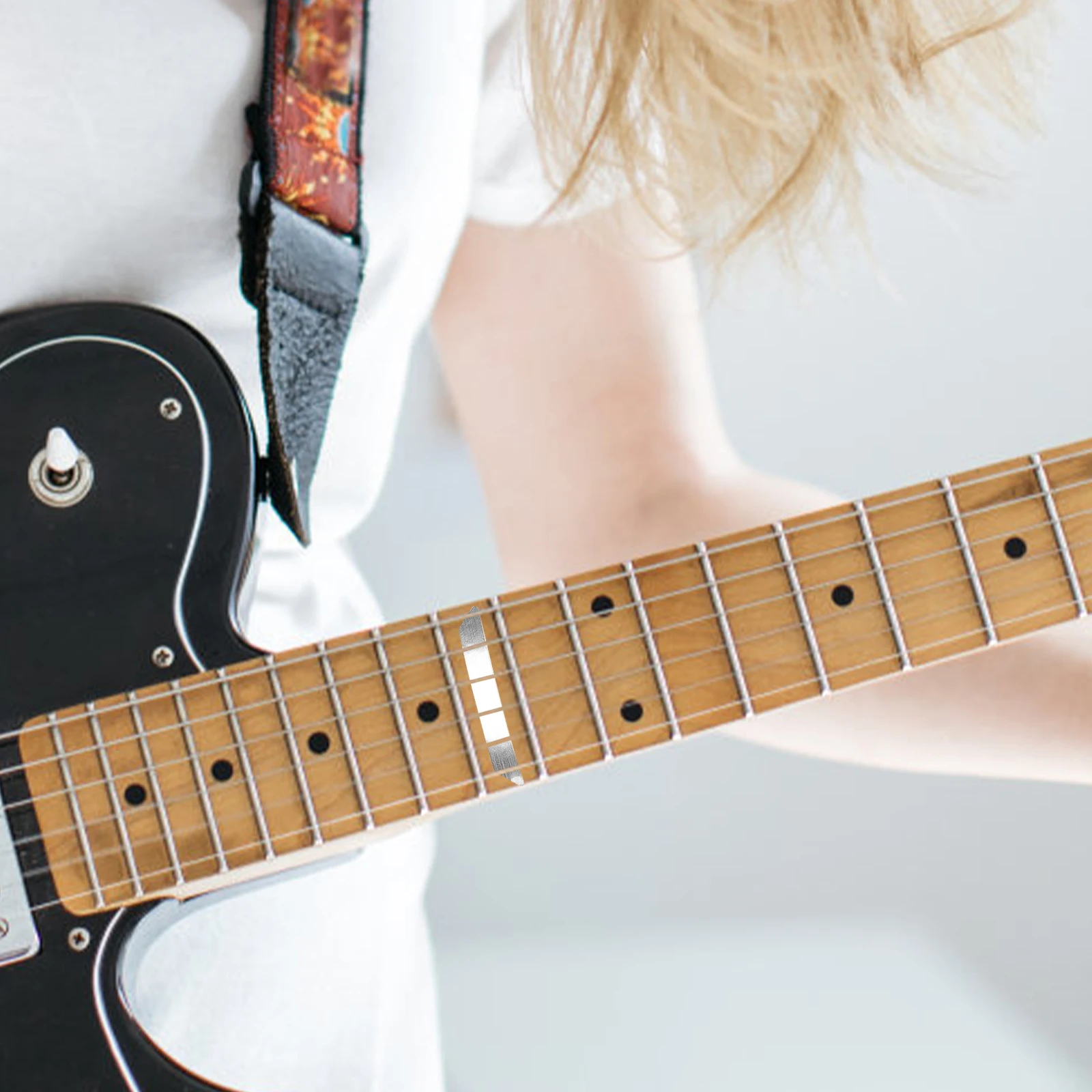 

4 Sheets Guitar Fretboard Note Map Stickers Durable Self-Adhesive Easy Remove Electric Acoustic Bass Guitar Fingerboard Decals