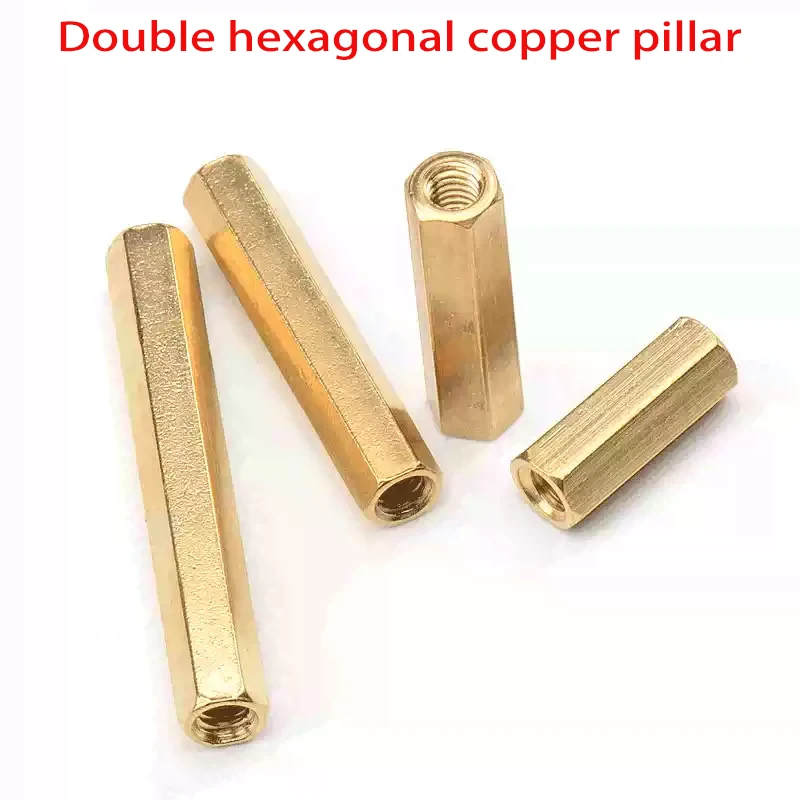 

M5 M6Double Pass Hex Brass Female Standoff Pillar Stud Mount Spacer Hexagon PCB Motherboard Nut Hollow