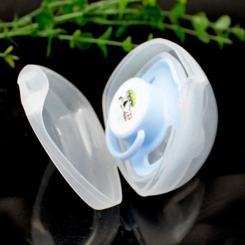 1Pc Portable Baby Pacifier Box Soother Container Holders Pacifier Box Man-carried Transparent Pacifying Storage Case Accessories