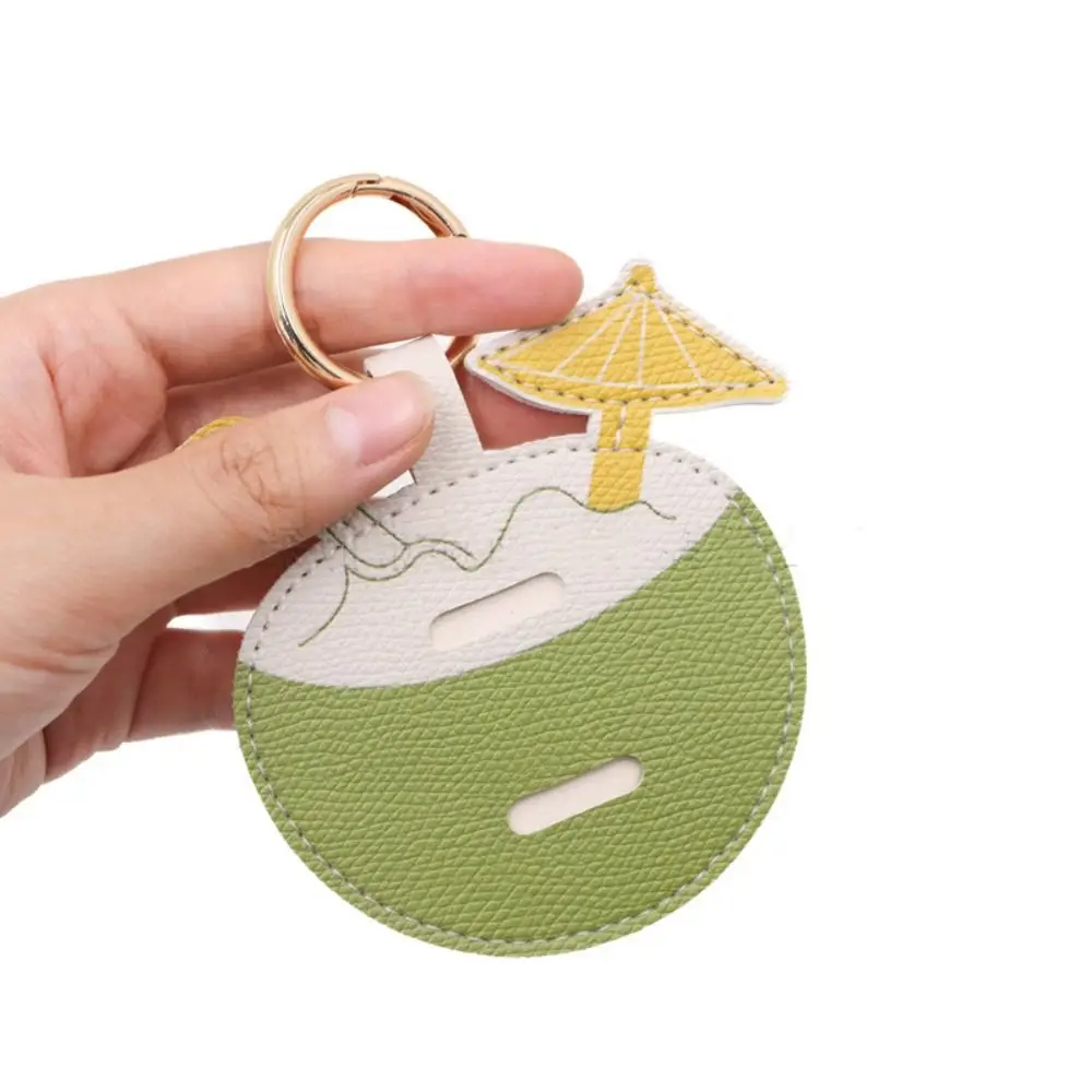 Hanger PU-Leder Schlüsselanhänger im Ozean-Urlaubsstil, Taschenanhänger, multifunktionaler modischer Brillen-Aufbewahrungsclip, Taschenornament – Detail 2
