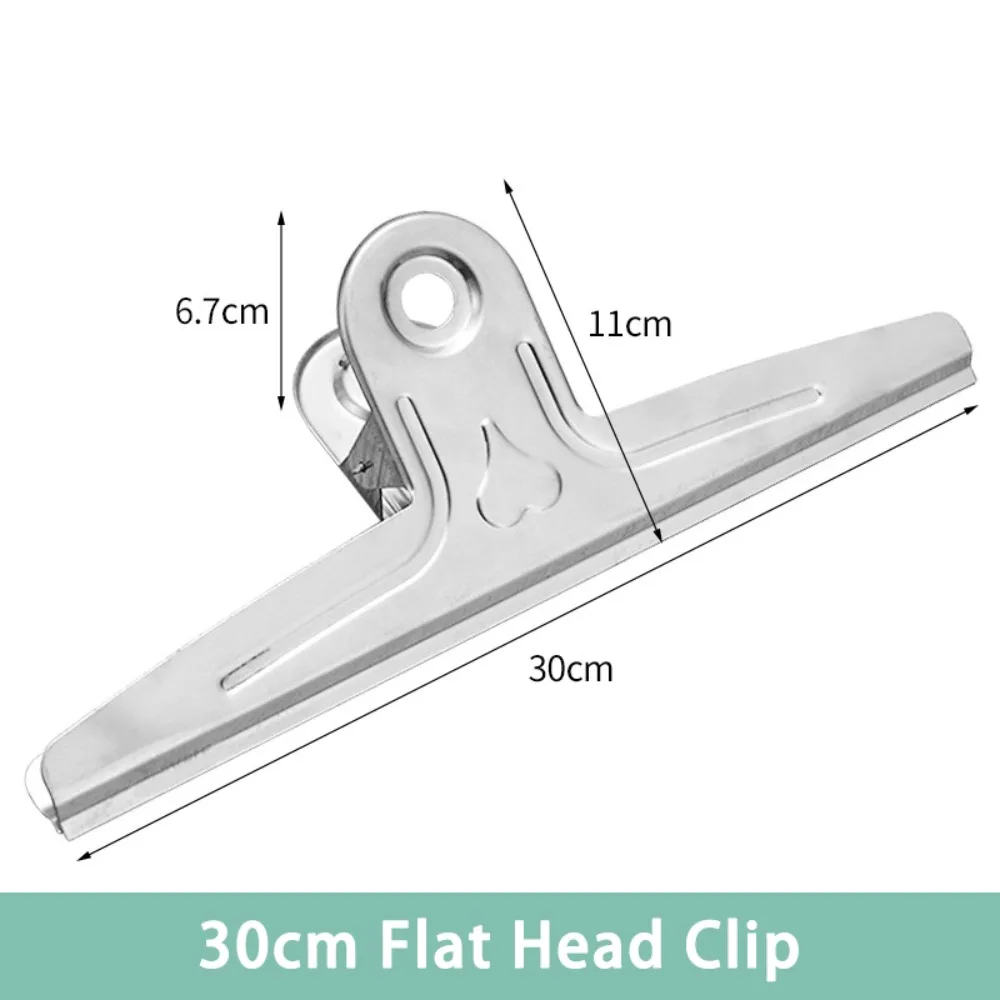 

New Stainless Steel Metal Binder Clips Multi-size Round/Flat/Mountain Head Ticket Bill Clamp Seal Clip Home Office School