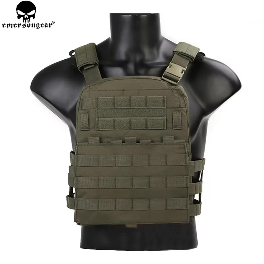 

EMERSONGEAR Lightweight AVS VEST Airsoft Combat Paintball Outdoor Hunting Molle Plate Carrier Vest Multi-camo Black Vest EM7398