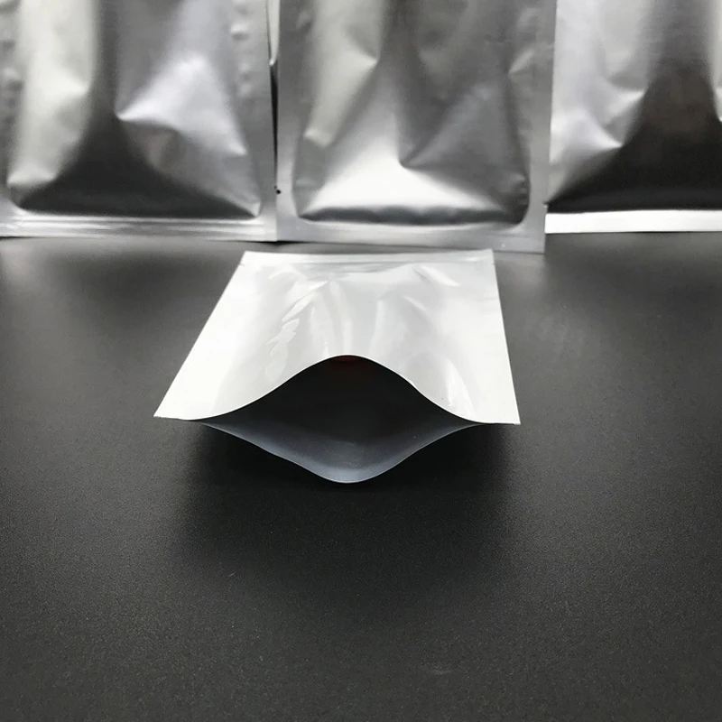 100 szt. srebrnych torebek foliowych z folii aluminiowej - woreczki do przechowywania żywności z zgrzewarką próżniową, grube torby do żywności,