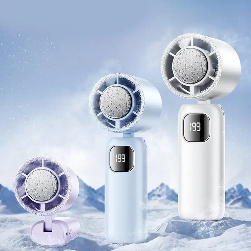 

Уличный складной портативный портативный вентилятор, мини-охлаждающий перезаряжаемый 3600 мАч, 199-уровневый высокоскоростной турбовентилятор с свободным управлением