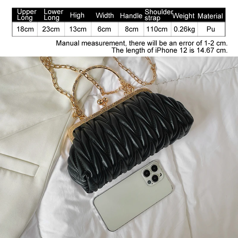 Elegant Handbags for Women 2022 Designer Luxury Wedding Party Women\'s Bag Trend Evening Bags Fashion Clip Bag Crossbody Bags