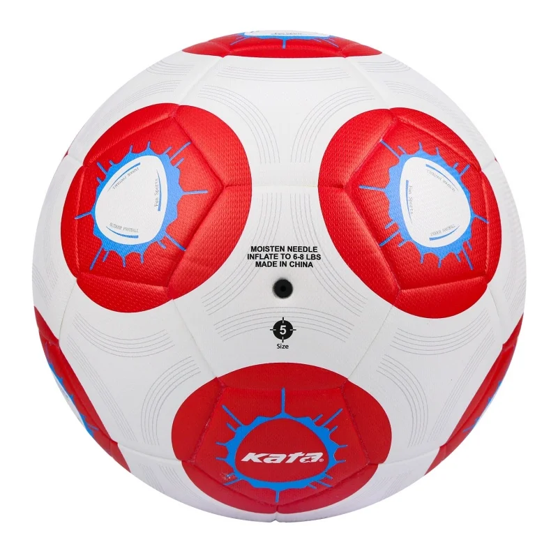 Penjualan Langsung Pabrik Aiju Logo Kustom Ukuran 5 Bola Sepak Latihan Desain Baru Kulit PU Bola Sepak Untuk Remaja Dan Dewasa