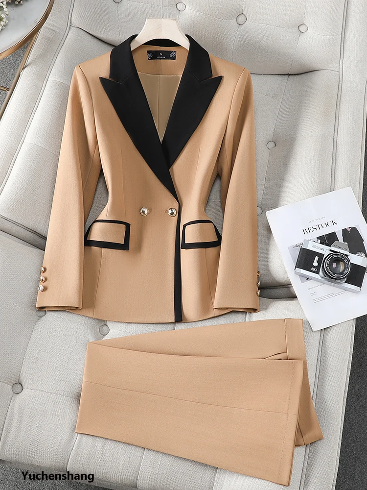 Fashion Ladies Pant Suit Women - Khaki Formal Wear Men ulasan dan harga
