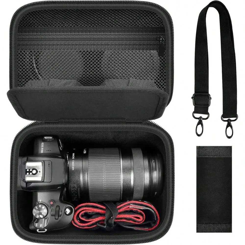 Compatible With Canon EOS R100 R50 Mirrorless Camera With Lenses Kit, Travel Storage Cameras Crossbody Bag For Video Camera Dig