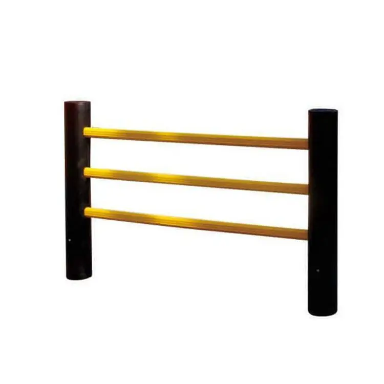 Urban road edge isolation Temporary construction Anti-collision guardrail Safe mobile traffic Yellow iron guardrail