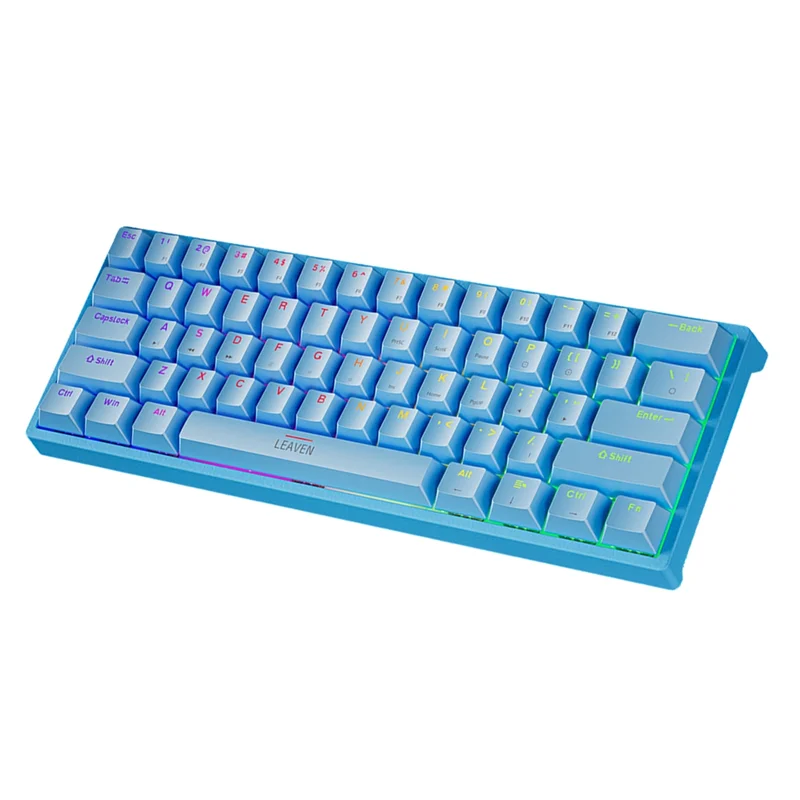 

USB игровая механическая клавиатура 661 клавиш красный переключатель RGB подсветка проводной съемный кабель с возможностью горячей замены-AU47