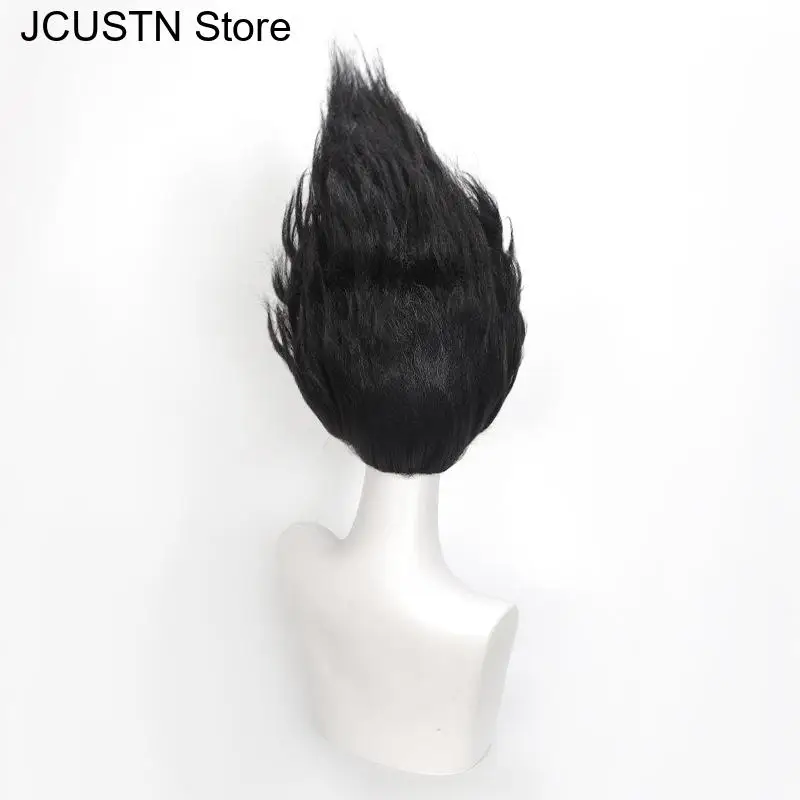 Anime Movies Nezha Cosplay Wig Ne Zha 2 Nuzar Black Short Wig Heat Synthetic Hair Cosplay Wig ﻿Halloween Party Women Men