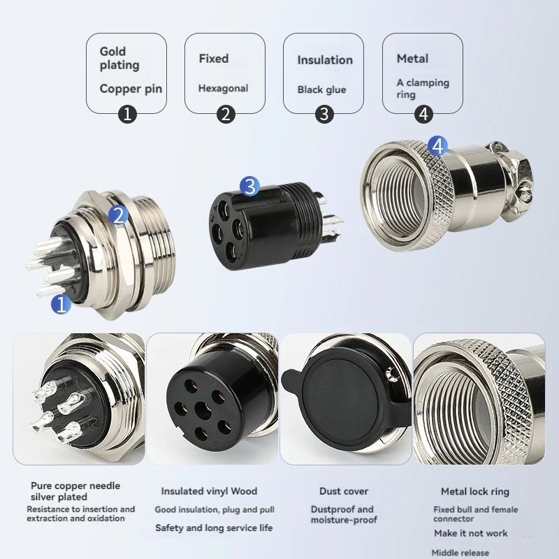 GX20-2/3/4/5/6/7/8/9/10/12/14/15 core/pin GX-20 M20 aviation socket aviation plug socket connector