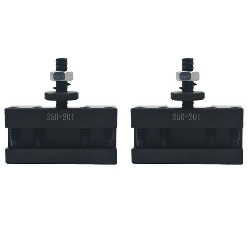 2Pcs 250-201 Quick Change Tool Holder Turning and Facing Tool Holder for Lathe Cutter Cutting Tool Bits-A07G