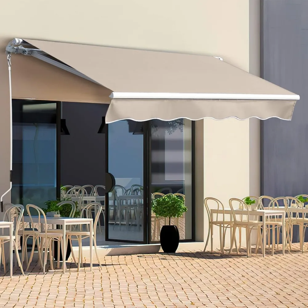 

Customization 9.8' X 8.2' Patio Awnings Retractable Outdoor Sun Shade Cover Canopy For Patio Waterproof
