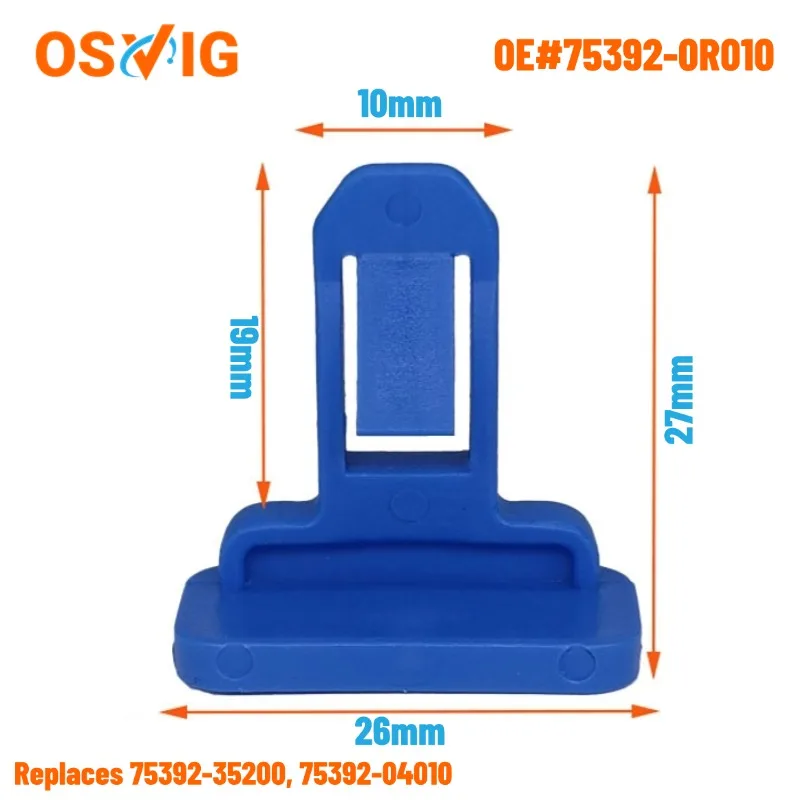20PCS OE#75392-0R010 75392-35200 75392-04010 Blue Nylon Fender Flare & Bumper Clip for Toyota 4Runner Camry,FJ, RAV4 & Tacoma