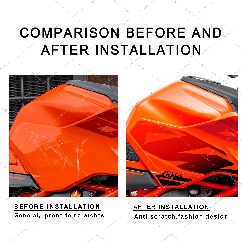 For 390 Duke 2024 Limited Edition 3D resin sticker Motorcycle Side fuel Tank Pad Protection Sticker Waterproof Decal