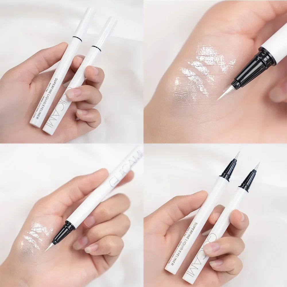 Glitter Diamond  Eye Liner Pencil Eye Makeup Pen Highlighter Waterproof Pearl White Brighten Silkworm Shadow Liquid Eyeliner Pen