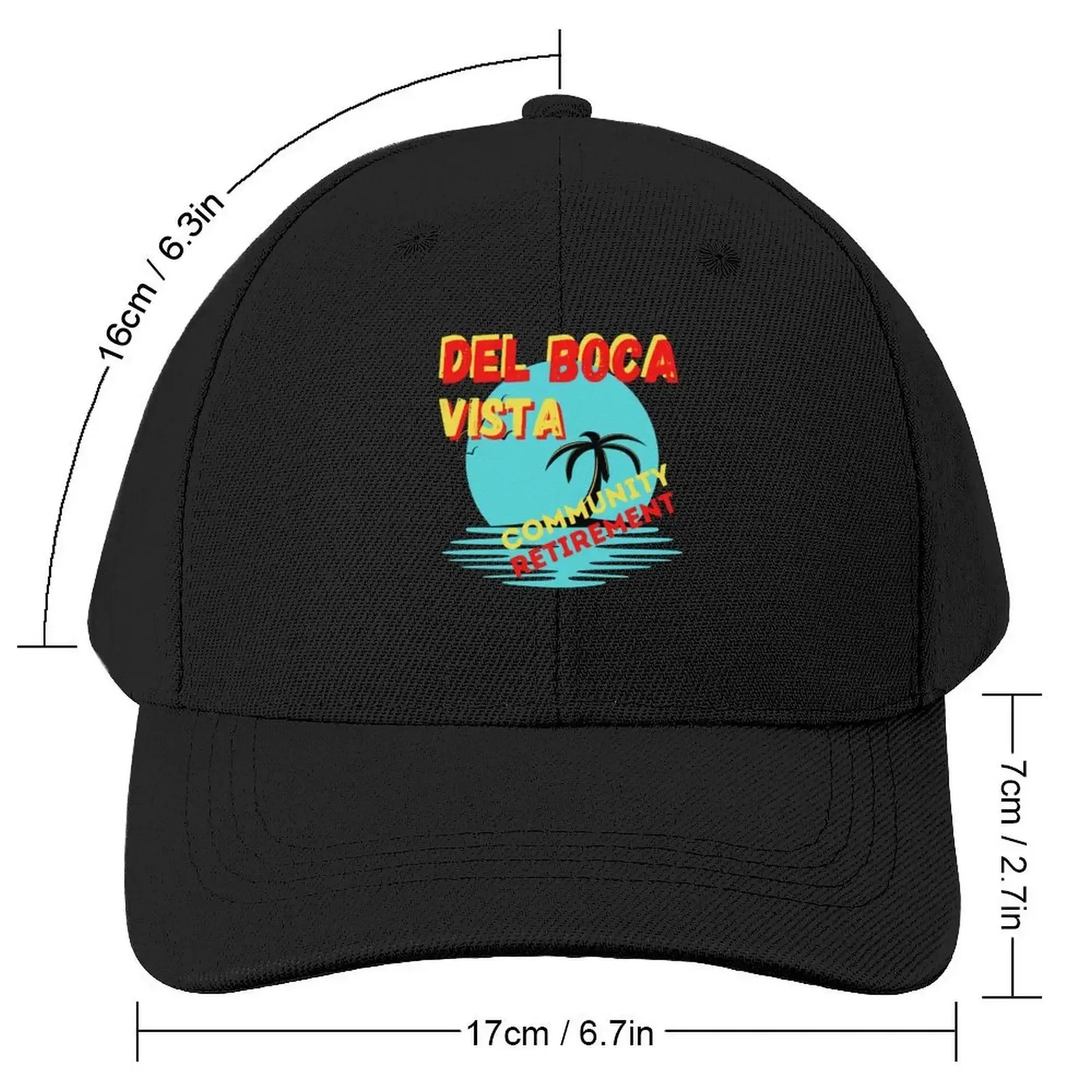 Del Boca Vista Faded Baseball Cap Sun Hat For Children Cosplay Women's Hats Men's