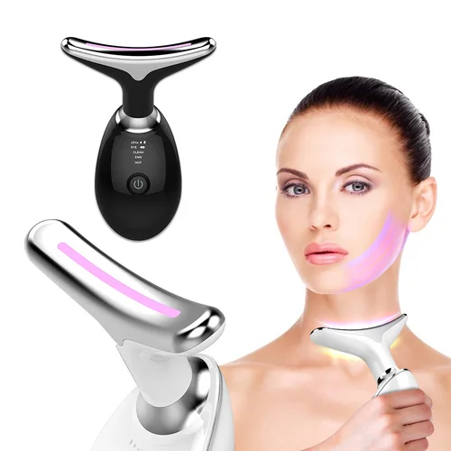Imagen 2 del producto Dispositivo de belleza para levantamiento de cuello 25HTFace, masajeador Facial, terapia de luz LED, eliminador de papada, rejuvenecimiento de la piel, estiramiento, antiarrugas