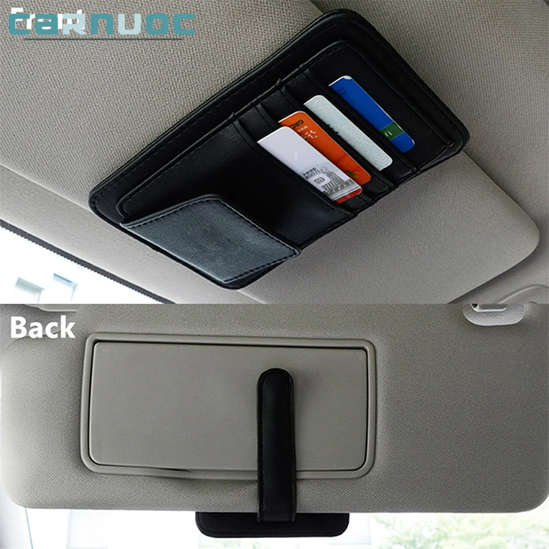 

Car Vehicle Sun Visor Eyeglasses Glasses Holder Clip Credit Card Package ID Storage Bag For Audi TT MK1 MK2 8N 8N3 8N9 1999-2014