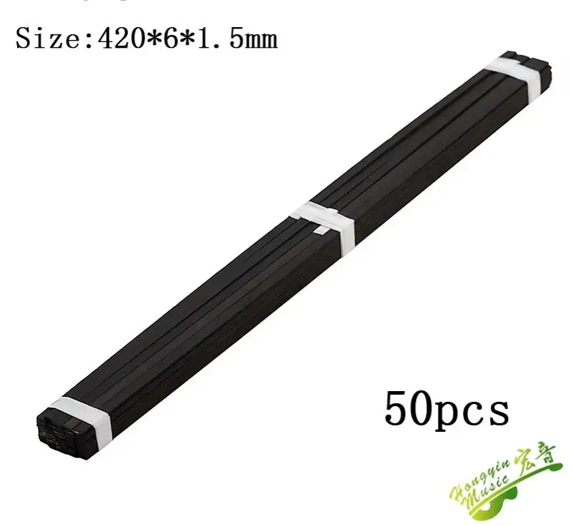50 pcs 420mm Long Wood Guitar Binding Strip Luthier Purfling Inlay Stringed Instruments for Guitar Body Parts