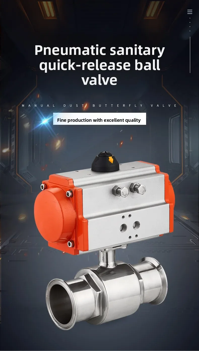 2026-DN100 Bidirectional WCB Pneumatic Flanged Ball Valve, Pressure Resistant and Explosion-Proof for Industrial Use