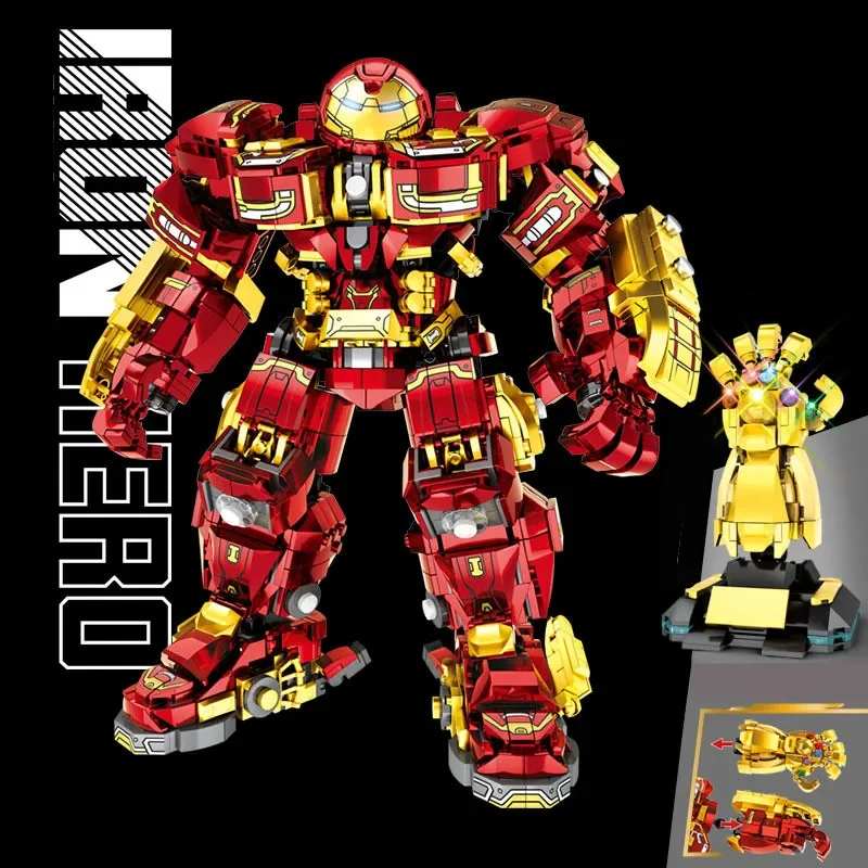 Figuras de robots de Marvel Hulkbuster, Iron Man, Veronica, Iron Mecha, juego de bloques de construcción, regalo para niños