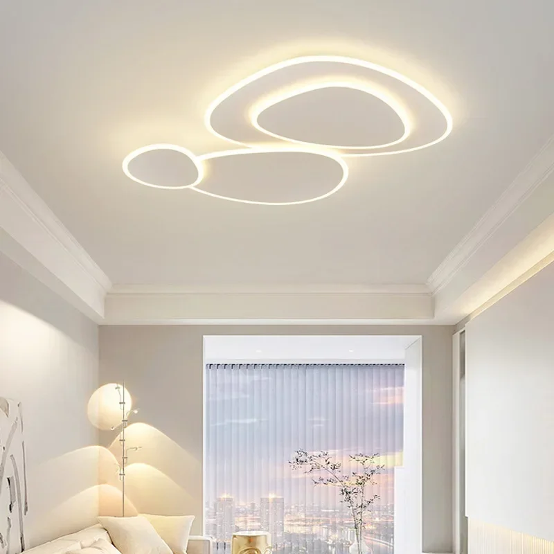 nordic criativo branco led lampada do teto sala de estar estudo quarto lustre regulavel iluminacao interior moderna luminarias decorativas 01