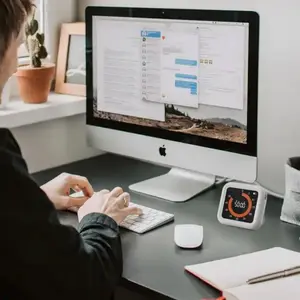 Intelligenter stiller visueller Analog -Timer für Kinder und Erwachsene, Rotationszeitmesser, Timer, optionale Warnung, Interieur, Lesesaal, Küche, 2024 10 Analog -Timer des Hauptverkaufs - №6