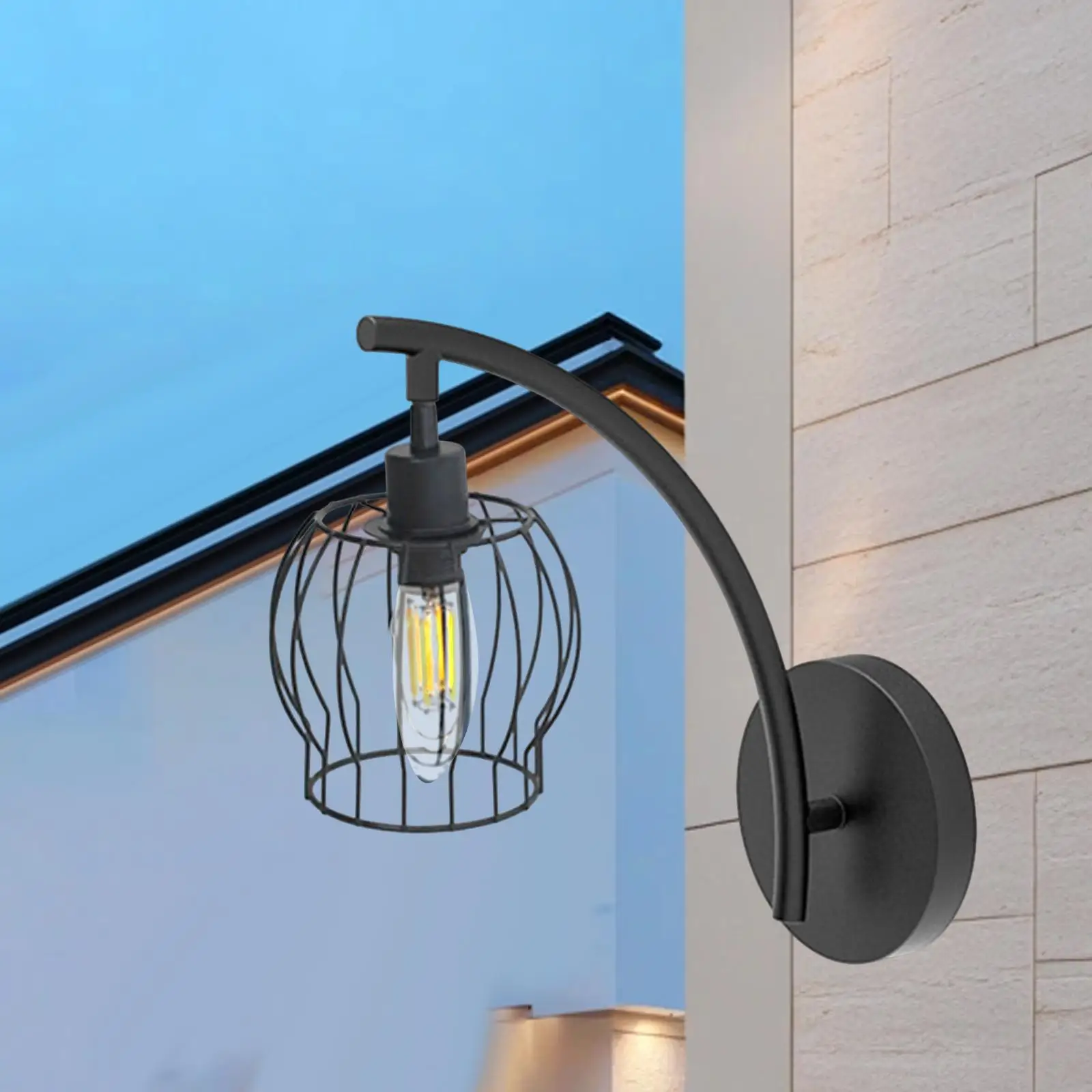 

Iron Art Lamp Shade Pendant Light Cover Rustic Decorative Style Lampshade Lamp Cover for Bedroom Home Bar Restaurant