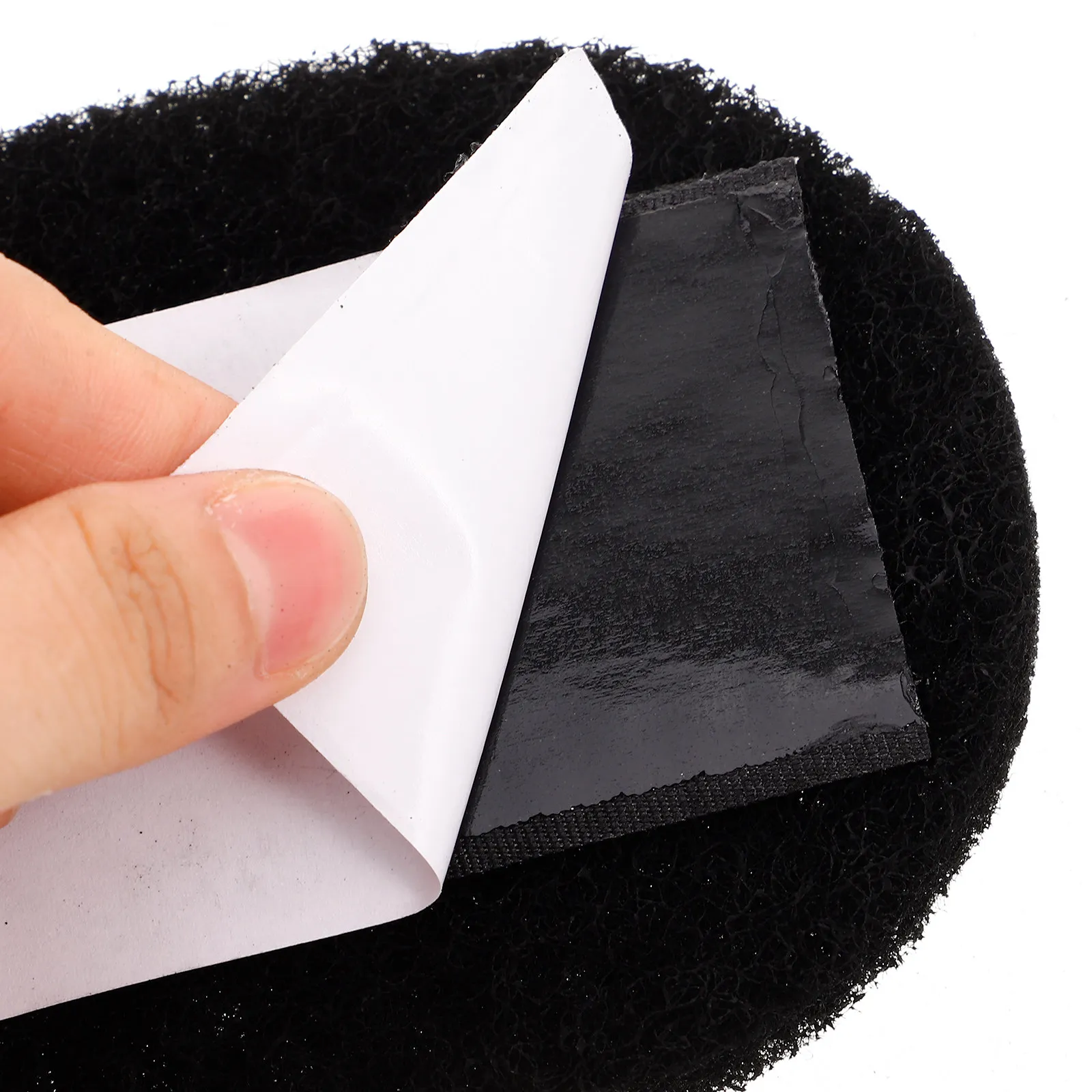 5Pcs Ceiling Fan Filter Pads High Efficiency Odor Dust Capture Self Adhesive for Fan Blades Reusable Air Purifying Solution