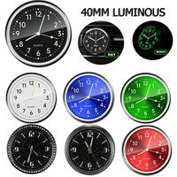 Mini Luminous Car Clock Waterproof Electronic Clock Quartz Watch Bicycle Motorcycle Watch Auto Dashboard Clock In Car 40MM