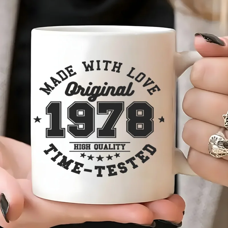 

Винтажная керамическая кофейная кружка 1978 года — изолированная дорожная кружка на 11 унций, тщательно разработанная, только для ручной стирки, отличный подарок для любителей кофе