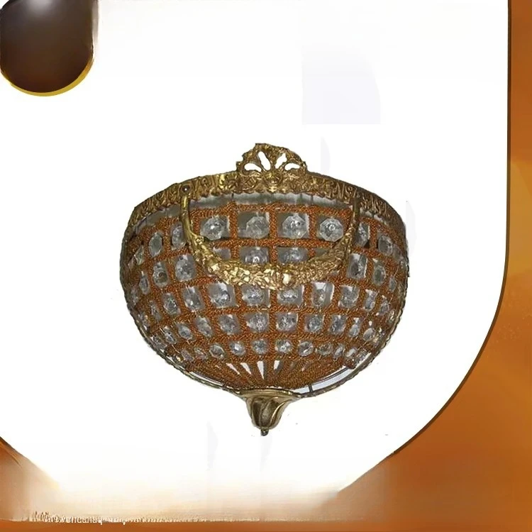 كريستال برونزي عتيق كريستال/زوج من الكريستال الإمبراطوري الفرنسي كبير الحجم