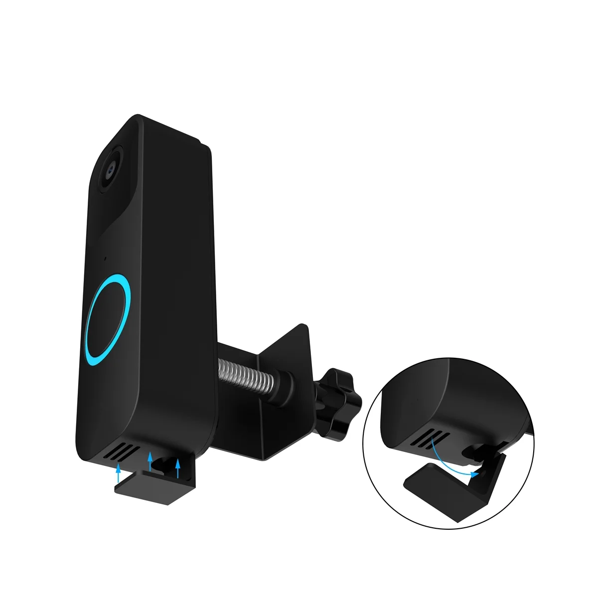 For Bracket Without Punching Anti-Theft Fixed Door Clip Bracket Siding Mount with