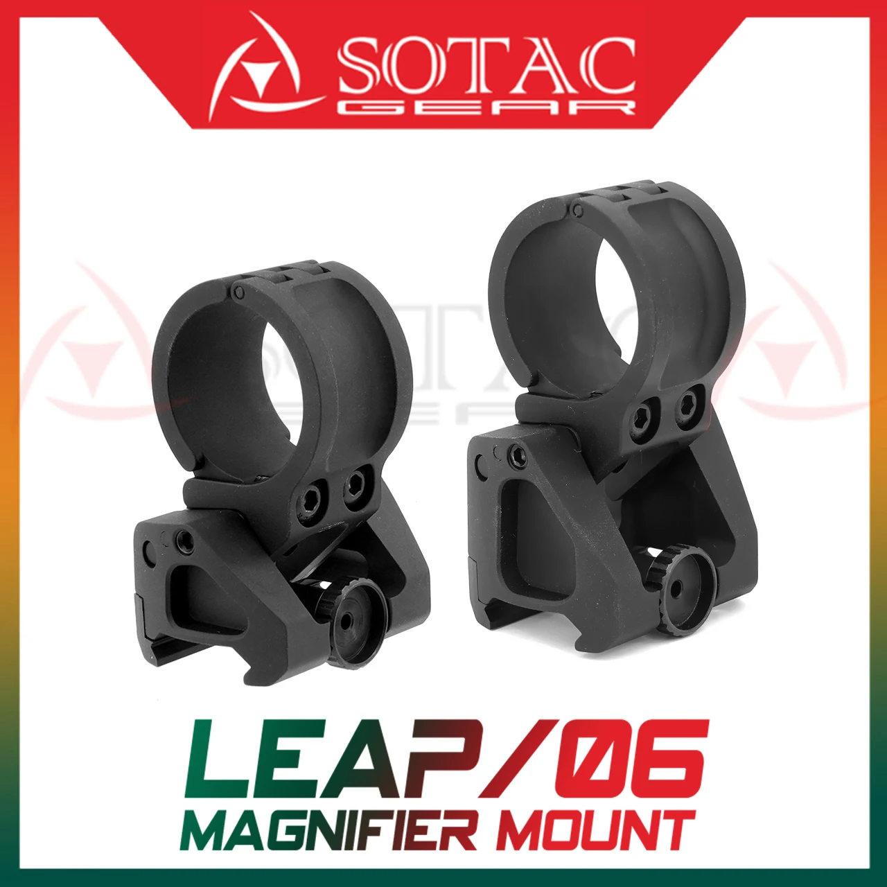 SOTAC LEAP 06 Mount 1.93 1.54 Inch State of The Art Flip To Side Magnifier Quick-Detach Magnifier Mount Hunting Tactical Airsoft