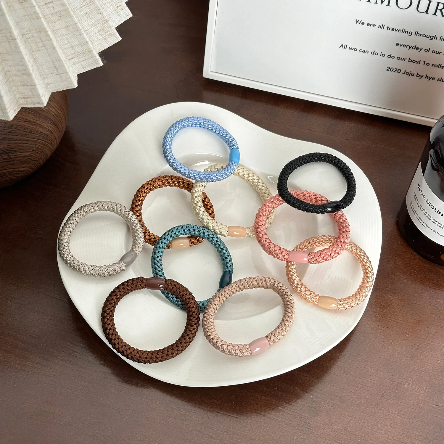 

Dowell Simple Versatile Rubber Band Hair Accessories for Women And Girls Elastic Hair Bands Hair Ties Hair Wraps