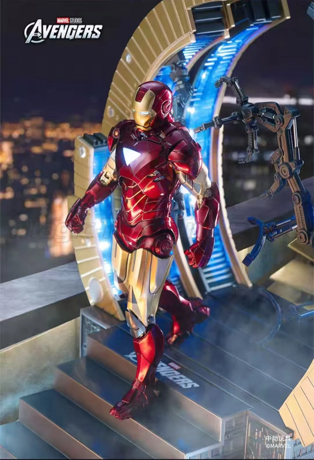 

【MT】ZD TOYS Marvel IRONMAN MARKE WITH SUIT-UP GANTRY MK6 1/10 Action Figure Toys