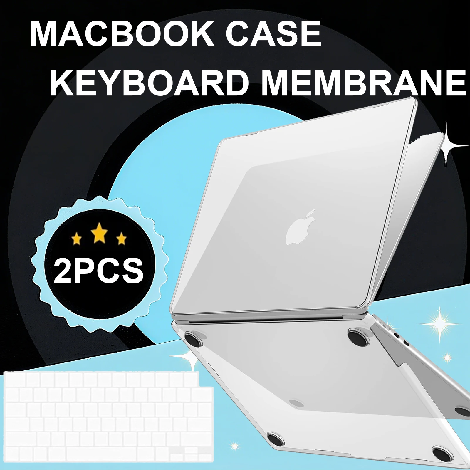 

Matte Case Compatible With MacBook Air 13 inch M4 M3 M2, Ultra-Thin Natural Original Color Hard Case&Keyboard Skin