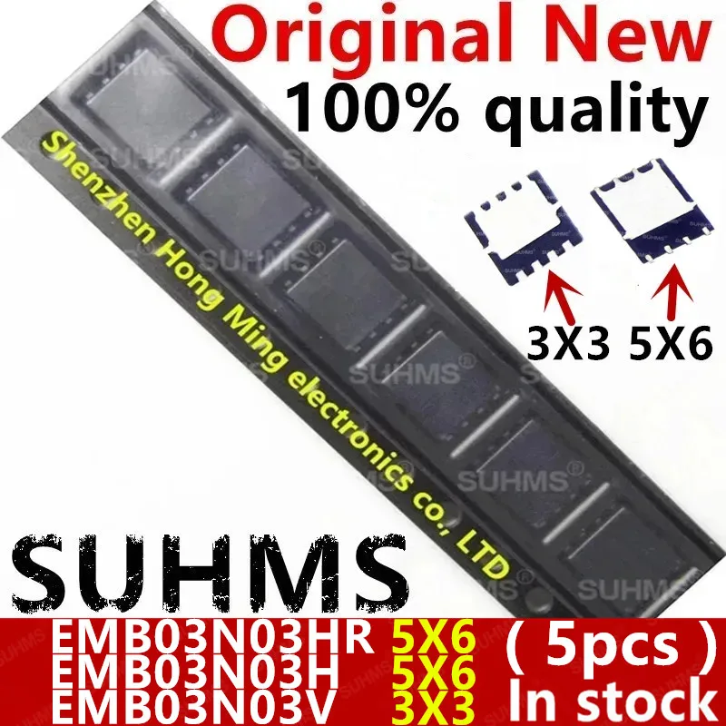 

(5piece)100% New EMB03N03HR EMB03N03R EMB03N03H EMB03N03V B03N03R B03N03 QFN-8